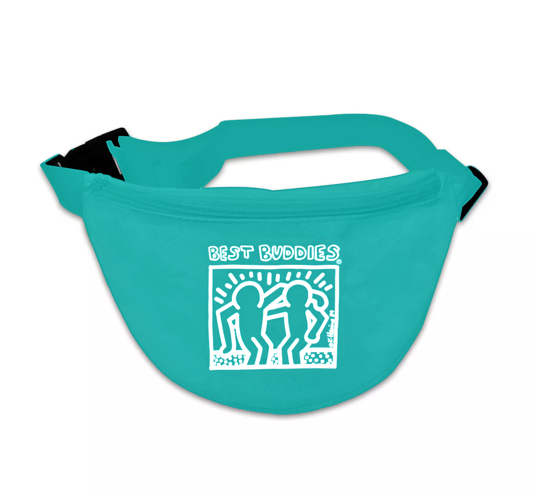 Best Buddies Keith Haring Teal Fanny Pack