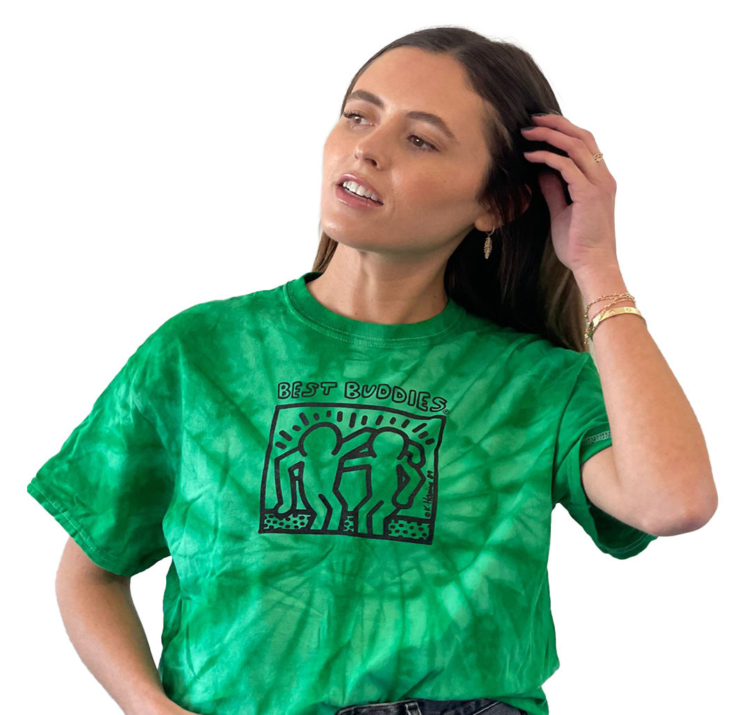 Haring Tie-Dye (Green) - Shop Best Buddies