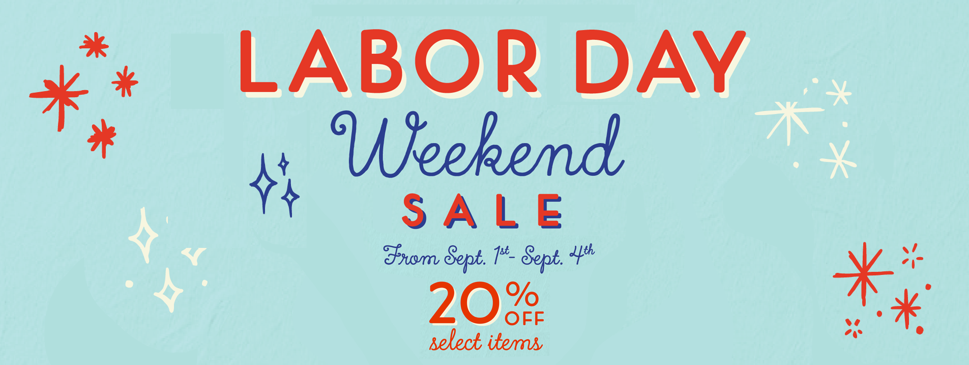 2023 Labor Day Sale Home Page Banner